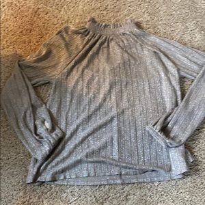 Sparkly high neck blouse